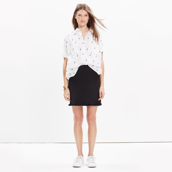 Madewell Dresses & Skirts - NWT Madewell Sz 2 Black Hideaway Fringe Skirt